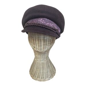 Vintage M. Madzelewski Warszawa Traditional Hat Brown Polish Mens Cap 1960s